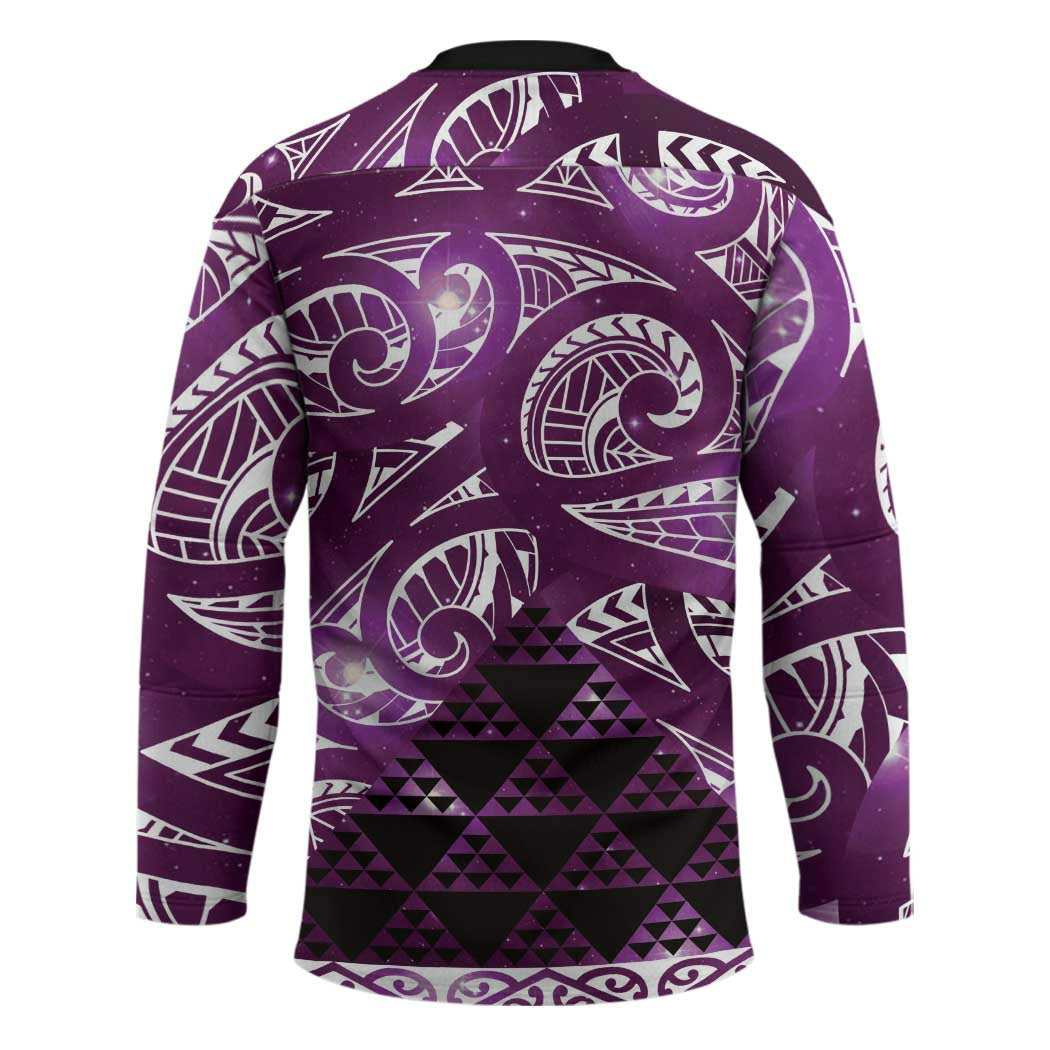 Matariki New Zealand Hockey Jersey NZ Niho Taniwha Maori New Year Purple Galaxy LT14