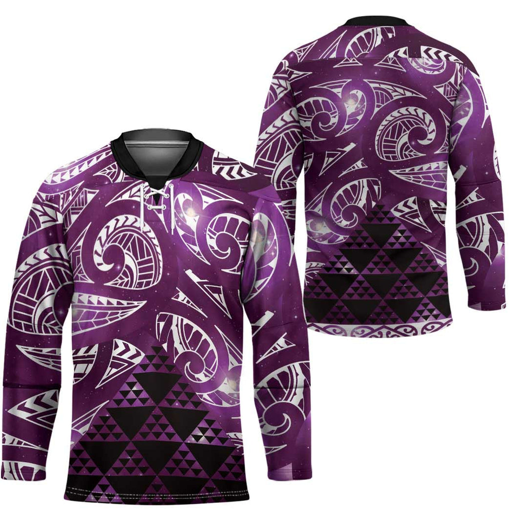 Matariki New Zealand Hockey Jersey NZ Niho Taniwha Maori New Year Purple Galaxy LT14