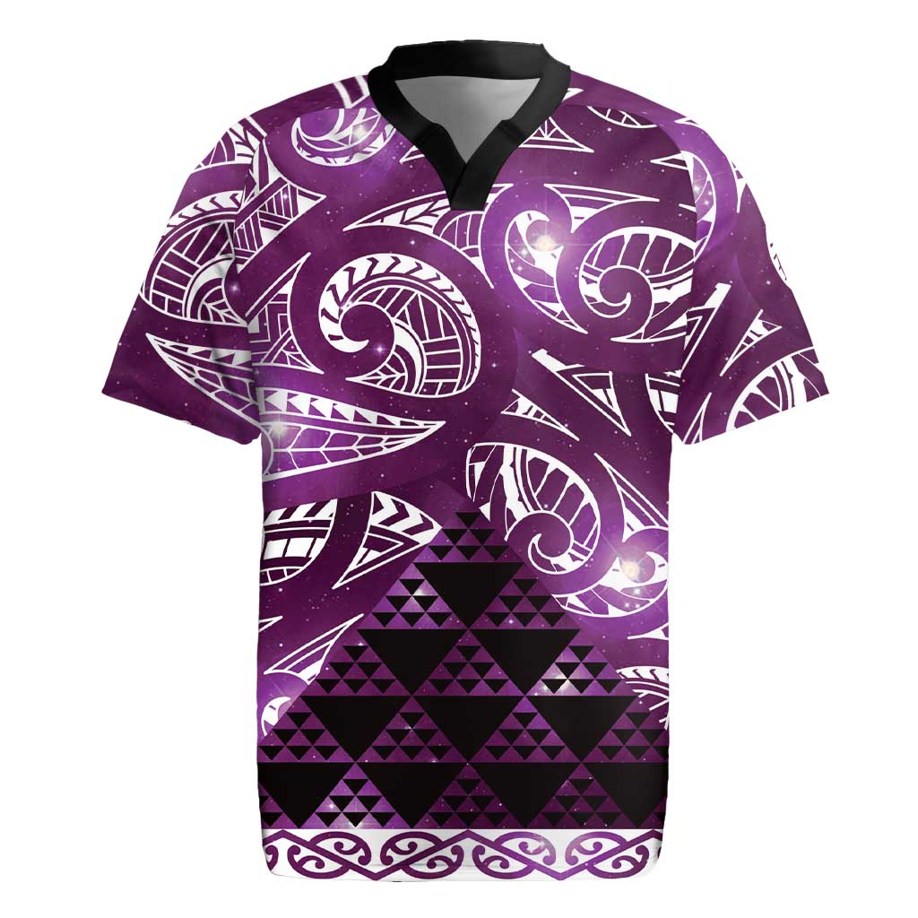 Matariki New Zealand Rugby Jersey NZ Niho Taniwha Maori New Year Purple Galaxy LT14