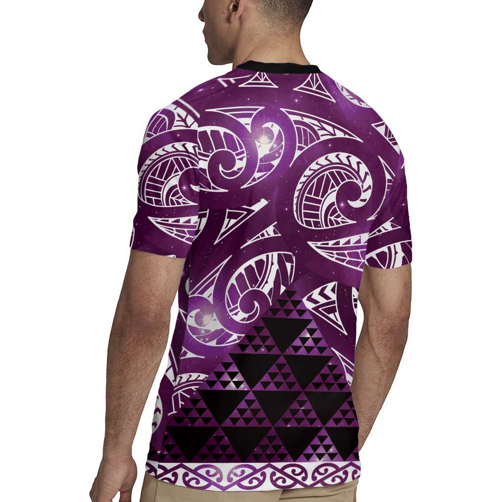 Matariki New Zealand Rugby Jersey NZ Niho Taniwha Maori New Year Purple Galaxy LT14