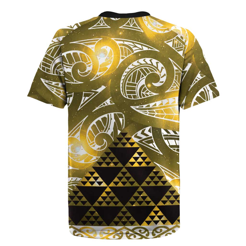 Matariki New Zealand Rugby Jersey NZ Niho Taniwha Maori New Year Yellow Galaxy LT14