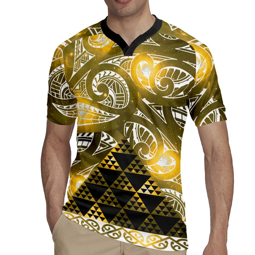 Matariki New Zealand Rugby Jersey NZ Niho Taniwha Maori New Year Yellow Galaxy LT14