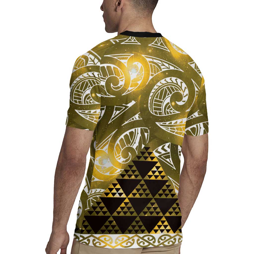 Matariki New Zealand Rugby Jersey NZ Niho Taniwha Maori New Year Yellow Galaxy LT14