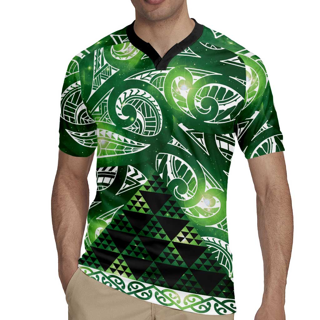 Matariki New Zealand Rugby Jersey NZ Niho Taniwha Maori New Year Green Galaxy LT14