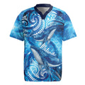 New Zealand Humpback Whale Matariki Rugby Jersey Maori New Year Taniko Niho Taniwha LT14