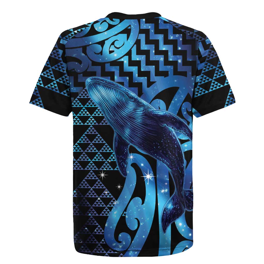 Humpback Whale Matariki New Zealand Rugby Jersey NZ Maori Paikea Poutama Luxury Blue LT14