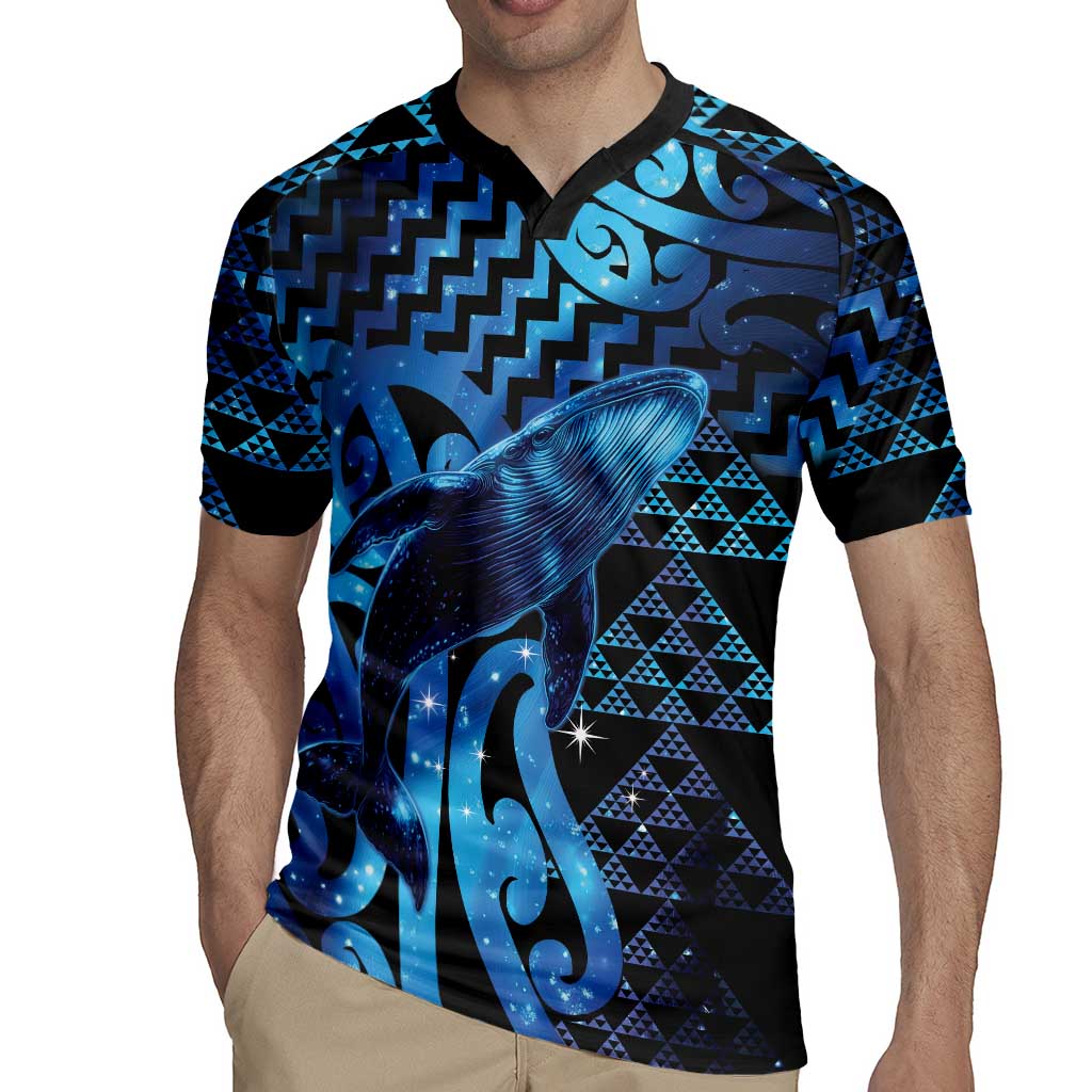 Humpback Whale Matariki New Zealand Rugby Jersey NZ Maori Paikea Poutama Luxury Blue LT14