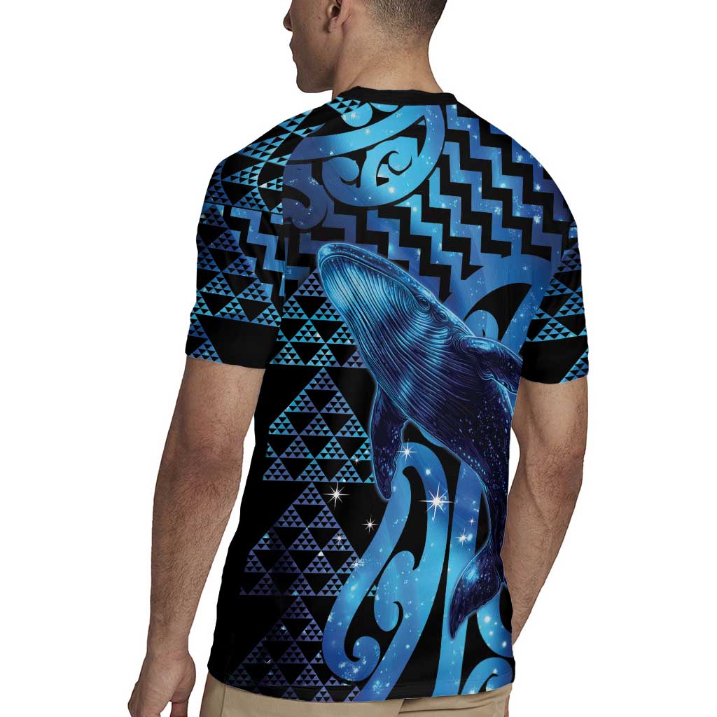 Humpback Whale Matariki New Zealand Rugby Jersey NZ Maori Paikea Poutama Luxury Blue LT14