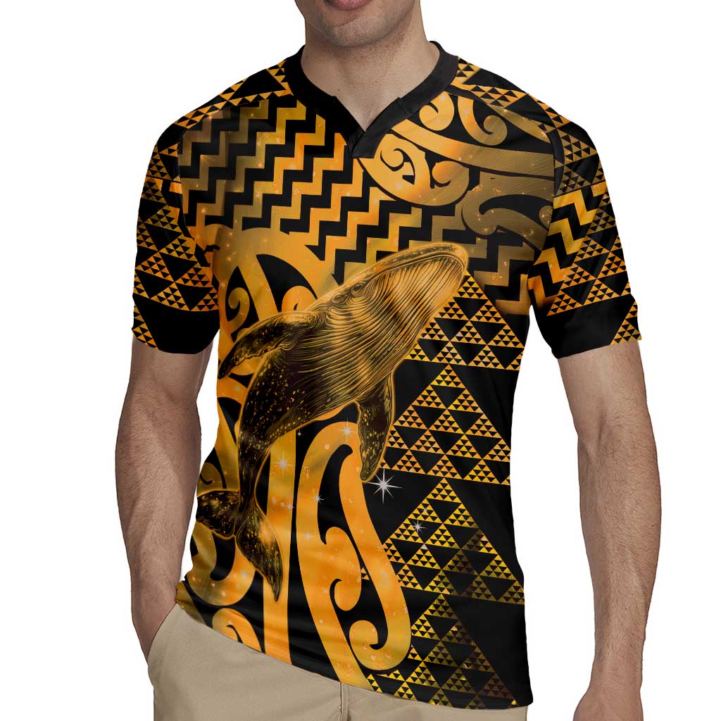 Humpback Whale Matariki New Zealand Rugby Jersey NZ Maori Paikea Poutama Luxury Gold LT14