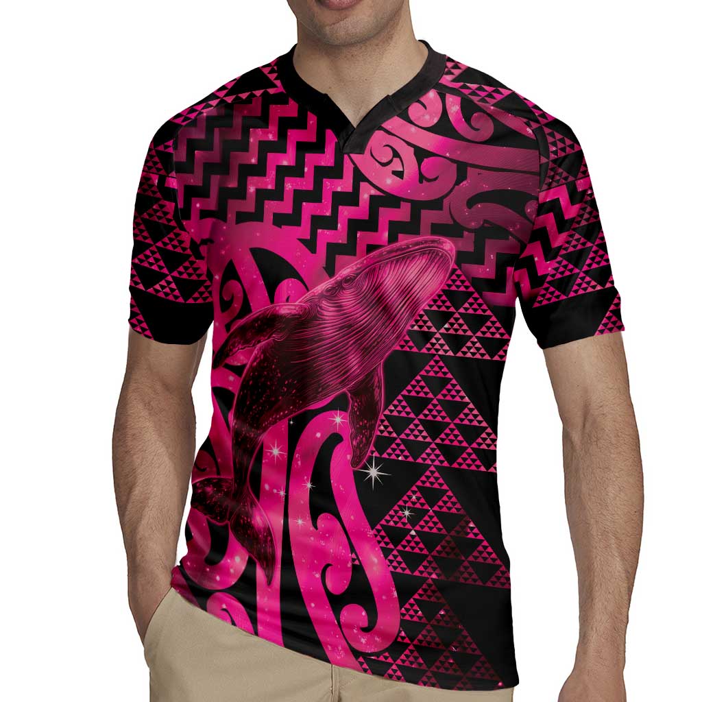 Humpback Whale Matariki New Zealand Rugby Jersey NZ Maori Paikea Poutama Luxury Pink LT14