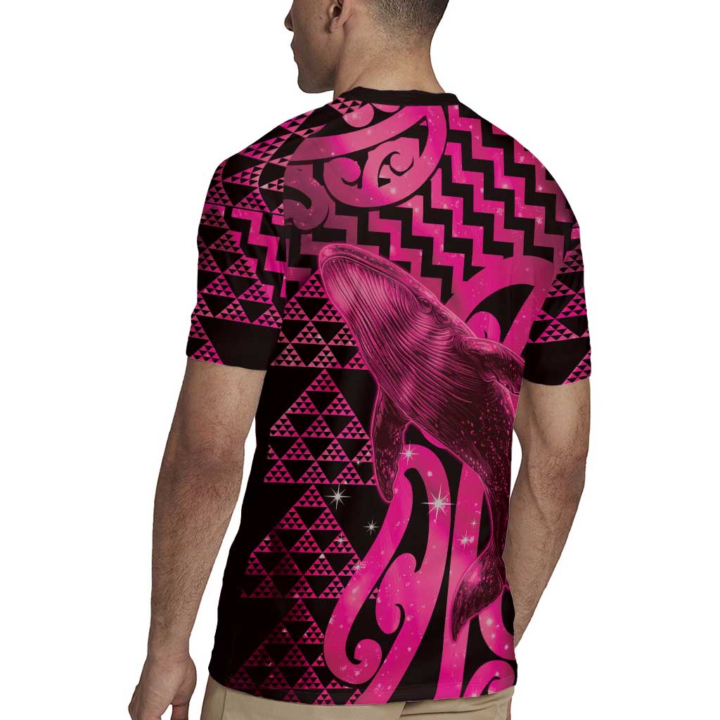 Humpback Whale Matariki New Zealand Rugby Jersey NZ Maori Paikea Poutama Luxury Pink LT14