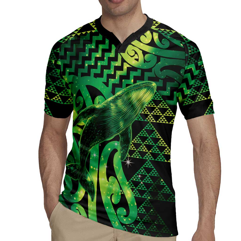 Humpback Whale Matariki New Zealand Rugby Jersey NZ Maori Paikea Poutama Luxury Green LT14