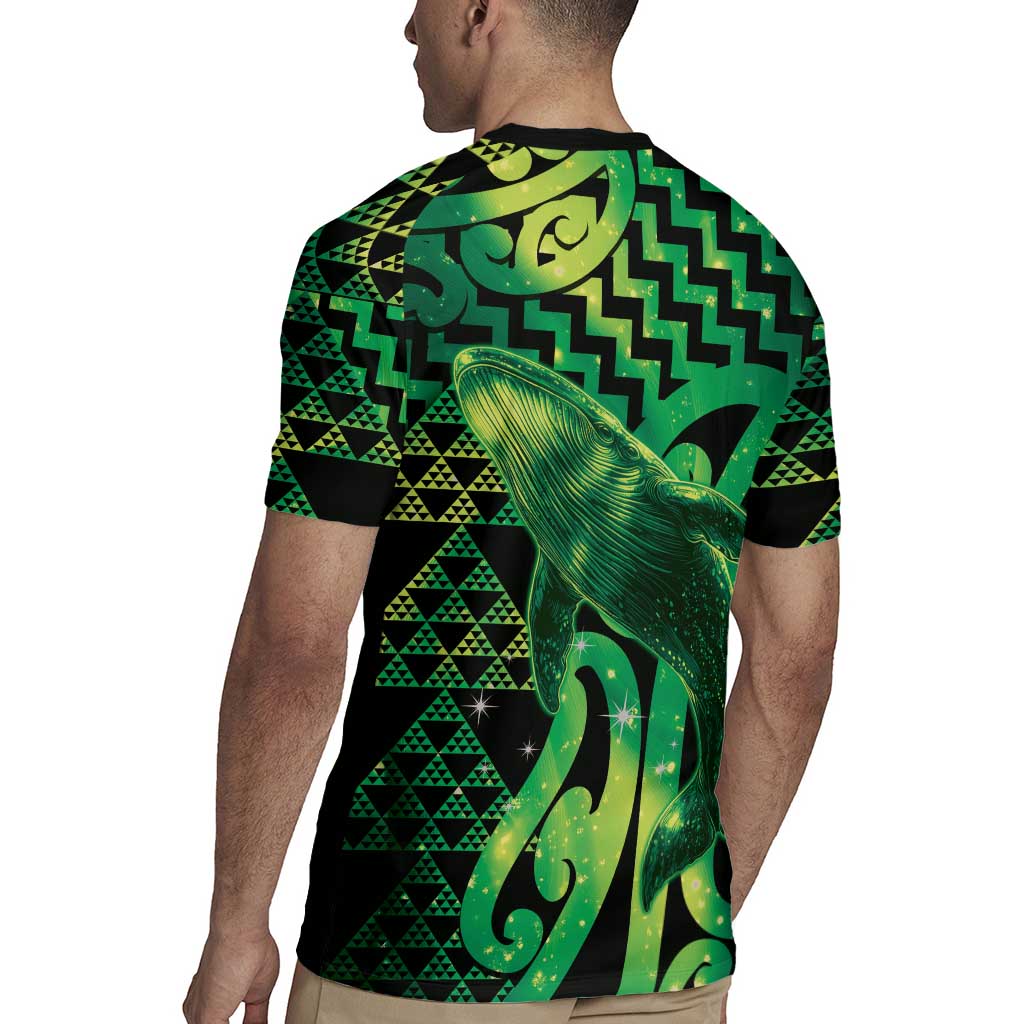 Humpback Whale Matariki New Zealand Rugby Jersey NZ Maori Paikea Poutama Luxury Green LT14