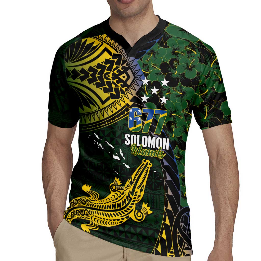 Solomon Islands Rugby Jersey 677 Proud Crocodile Melanesian Pattern LT14