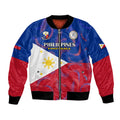 Custom Philippines Football Bomber Jacket 2023 World Cup Go Filipinas Feather Flag Version LT14