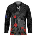 Personalised New Zealand ANZAC Day Hockey Jersey Lest We Forget Soldier Memorial LT15