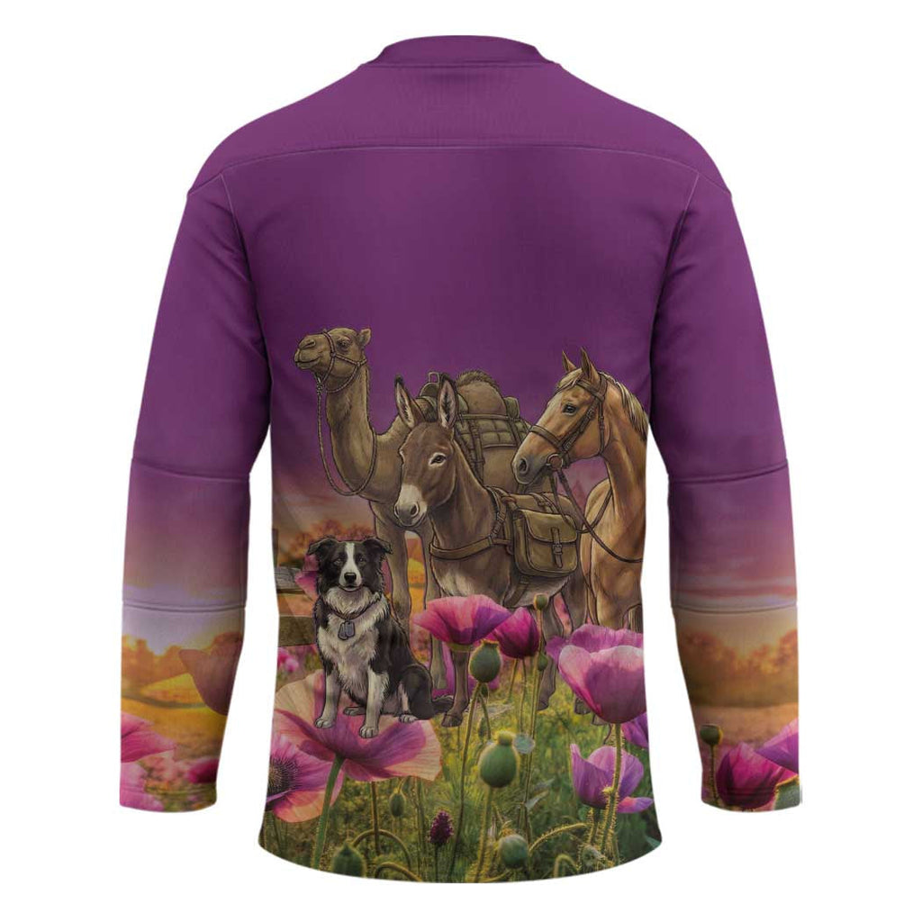 ANZAC Day Hockey Jersey Lest We Forget The Animals Of War LT15