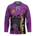ANZAC Soldier and War Animals Hockey Jersey We Will Remember Them LT15