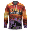 Personalised ANZAC Day Hockey Jersey Remembering the Animals of War LT19