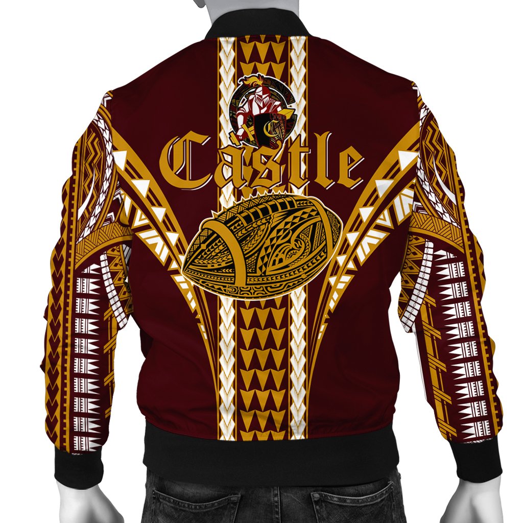 Hawaii Bomber Jacket - Castle High Football Jersey Bomber Jacket - AH